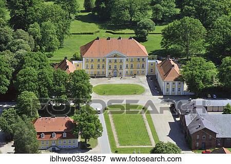 "Aerial view, Gut Wotersen manor, Roseburg, Schleswig-Holstein, Germany, Europe" View Large Photo Image Stock Photo - "Aerial view, Gut Wotersen manor, Roseburg, Schleswig-Holstein, Germany, Europe". Fotosearch