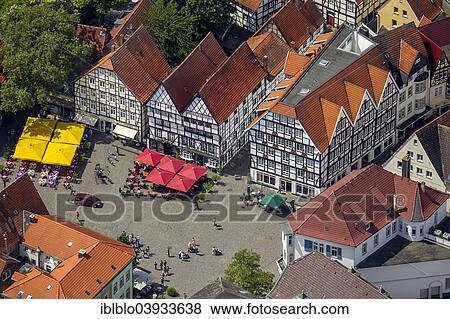 "Aerial view, half-timbered houses on the market, Am Markt, Soest, North Rhine-Westphalia, Germany, Europe" View Large Photo Image Stock Photo - "Aerial view, half-timbered houses on the market, Am Markt, Soest, North Rhine-Westphalia, Germany, Europe". Fotosearch