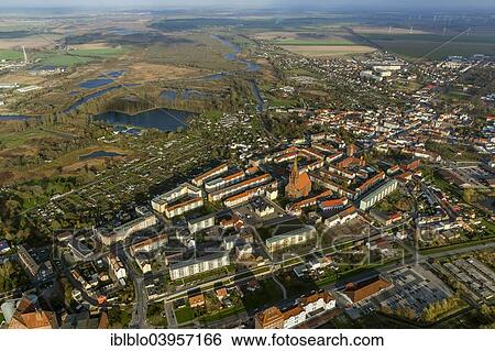 "Aerial view, Hanseatic City of Demmin with St. Bartoholomaei Church, Demmin, Muritz lake district, Mecklenburg-Western Pomerania, Germany, Europe" View Large Photo Image Stock Photograph - "Aerial view, Hanseatic City of Demmin with St. Bartoholomaei Church, Demmin, Muritz lake district, Mecklenburg-Western Pomerania, Germany, Europe". Fotosearch