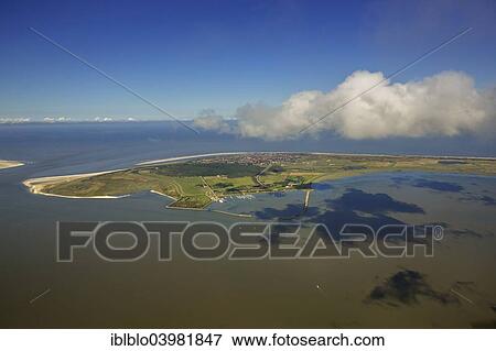 "Aerial view, harbour and Flinthorn, Wadden Sea, North Sea, Langeoog, East Frisian Islands, East Frisia, Lower Saxony, Germany, Europe" View Large Photo Image Stock Photo - "Aerial view, harbour and Flinthorn, Wadden Sea, North Sea, Langeoog, East Frisian Islands, East Frisia, Lower Saxony, Germany, Europe". Fotosearch