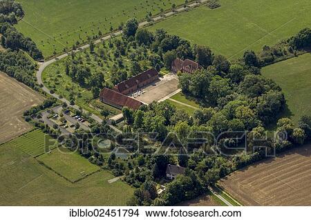 "Aerial view, Haus Nottbeck, Rheda-Wiedenbrueck, Soester Boerde, North Rhine-Westphalia, Germany, Europe" View Large Photo Image Picture - "Aerial view, Haus Nottbeck, Rheda-Wiedenbrueck, Soester Boerde, North Rhine-Westphalia, Germany, Europe". Fotosearch