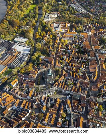 "Aerial view, historic centre of Warendorf, North Rhine-Westphalia, Germany, Europe" View Large Photo Image Stock Image - "Aerial view, historic centre of Warendorf, North Rhine-Westphalia, Germany, Europe". Fotosearch