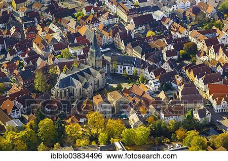 "Aerial view, historic centre with market square and St Laurentiuskirche Church, Warendorf, North Rhine-Westphalia, Germany, Europe" View Large Photo Image Stock Photograph - "Aerial view, historic centre with market square and St Laurentiuskirche Church, Warendorf, North Rhine-Westphalia, Germany, Europe". Fotosearch
