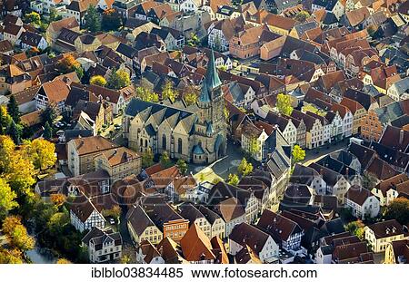 "Aerial view, historic centre with market square and St Laurentiuskirche Church, Warendorf, North Rhine-Westphalia, Germany, Europe" View Large Photo Image Stock Photography - "Aerial view, historic centre with market square and St Laurentiuskirche Church, Warendorf, North Rhine-Westphalia, Germany, Europe". Fotosearch