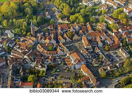 "Aerial view, historic town centre with historic houses, Alter Turm tower, Ottweiler, Saarland, Germany, Europe" View Large Photo Image Picture - "Aerial view, historic town centre with historic houses, Alter Turm tower, Ottweiler, Saarland, Germany, Europe". Fotosearch