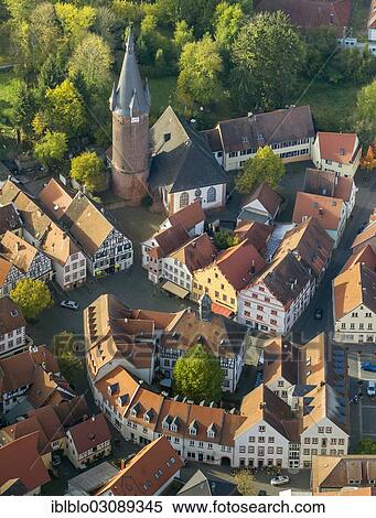 "Aerial view, historic town centre with historic houses, Alter Turm tower, Ottweiler, Saarland, Germany, Europe" View Large Photo Image Stock Photography - "Aerial view, historic town centre with historic houses, Alter Turm tower, Ottweiler, Saarland, Germany, Europe". Fotosearch