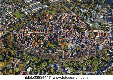 "Aerial view, historical town centre with city walls, Rietberg, Ostwestfalen-Lippe, North Rhine-Westphalia, Germany, Europe" View Large Photo Image Stock Photo - "Aerial view, historical town centre with city walls, Rietberg, Ostwestfalen-Lippe, North Rhine-Westphalia, Germany, Europe". Fotosearch