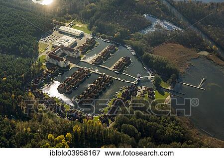 "Aerial view, holiday homes with moorings, Rheinsberg Marina, Rheinsberg Harbour Village, Maritim Hafenhotel Rheinsberg, Grosser Rheinsberger See Lake, Rheinsberg, Mecklenburg Lake District, Brandenburg, Germany, Europe" View Large Photo Image Stock Photo - "Aerial view, holiday homes with moorings, Rheinsberg Marina, Rheinsberg Harbour Village, Maritim Hafenhotel Rheinsberg, Grosser Rheinsberger See Lake, Rheinsberg, Mecklenburg Lake District, Brandenburg, Germany, Europe". Fotosearch