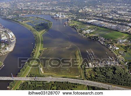 "Aerial view, Holzhafen Nature Reserve, Hamburg, Hamburg, Germany, Europe" View Large Photo Image Stock Photo - "Aerial view, Holzhafen Nature Reserve, Hamburg, Hamburg, Germany, Europe". Fotosearch