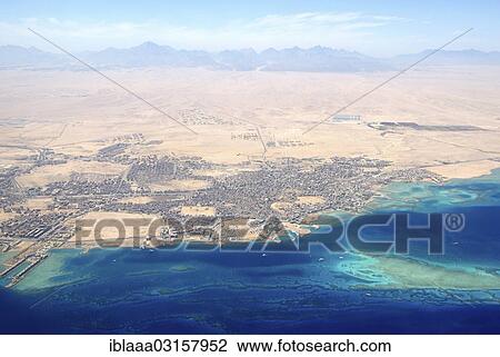 "Aerial view, Hurghada, Red Sea Governorate, Egypt, Africa" View Large Photo Image Stock Image - "Aerial view, Hurghada, Red Sea Governorate, Egypt, Africa". Fotosearch