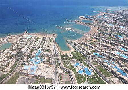 "Aerial view, Hurghada, Red Sea Governorate, Egypt, Africa" View Large Photo Image Stock Image - "Aerial view, Hurghada, Red Sea Governorate, Egypt, Africa". Fotosearch