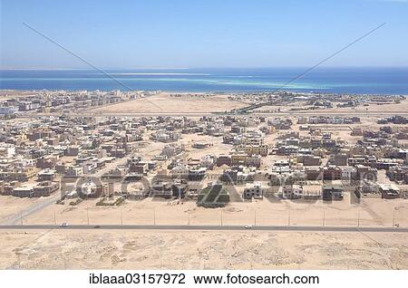"Aerial view, Hurghada, Red Sea Governorate, Egypt, Africa" View Large Photo Image Stock Image - "Aerial view, Hurghada, Red Sea Governorate, Egypt, Africa". Fotosearch