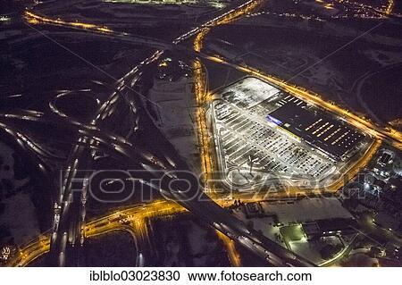 "Aerial view, IKEA Duisburg-Hamborn, motorway junction Duisburg-Hamborn, motorways A42 and A59, at night, Meiderich-Beeck, Duisburg, Ruhr district, North Rhine-Westphalia, Germany, Europe" View Large Photo Image Stock Image - "Aerial view, IKEA Duisburg-Hamborn, motorway junction Duisburg-Hamborn, motorways A42 and A59, at night, Meiderich-Beeck, Duisburg, Ruhr district, North Rhine-Westphalia, Germany, Europe". Fotosearch