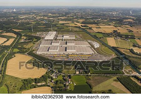 Stock Photo - "Aerial view, IKEA Ellinghorst distribution centre, Dortmund, Ruhr Area, North Rhine-Westphalia, Germany, Europe". Fotosearch