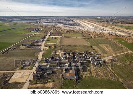 "Aerial view, Inden open-cast lignite mine with the destroyed village of Inden, North Rhine-Westphalia, Germany, Europe" View Large Photo Image Stock Photography - "Aerial view, Inden open-cast lignite mine with the destroyed village of Inden, North Rhine-Westphalia, Germany, Europe". Fotosearch