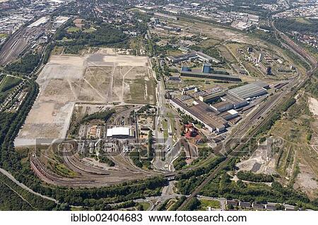 "Aerial view, industrial wasteland, ThyssenKrupp Logistik, Hoesch-area, Dortmund, Ruhr area, North Rhine-Westphalia, Germany, Europe" View Large Photo Image Stock Image - "Aerial view, industrial wasteland, ThyssenKrupp Logistik, Hoesch-area, Dortmund, Ruhr area, North Rhine-Westphalia, Germany, Europe". Fotosearch