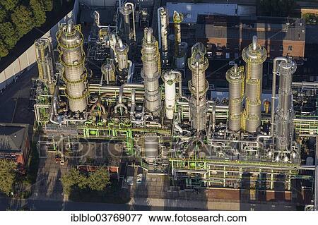 Stock Photo - "Aerial view, Ineos Phenol chemical plant, Gladbeck, North Rhine-Westphalia, Germany, Europe". Fotosearch