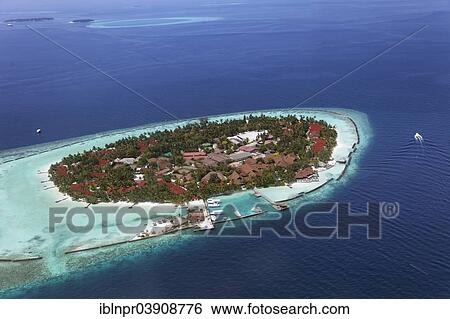 "Aerial view, island with breakwater, Vihamanaafushi or Kurumba, North Male Atoll, Indian Ocean, Maldives, Asia" View Large Photo Image Stock Photograph - "Aerial view, island with breakwater, Vihamanaafushi or Kurumba, North Male Atoll, Indian Ocean, Maldives, Asia". Fotosearch