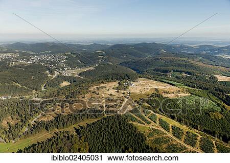 "Aerial view, Kahler Asten mountain, Hochheide, Rothaargebirge mountain range, Hochsauerland district, Sauerland region, North Rhine-Westphalia, Germany, Europe" View Large Photo Image Stock Image - "Aerial view, Kahler Asten mountain, Hochheide, Rothaargebirge mountain range, Hochsauerland district, Sauerland region, North Rhine-Westphalia, Germany, Europe". Fotosearch