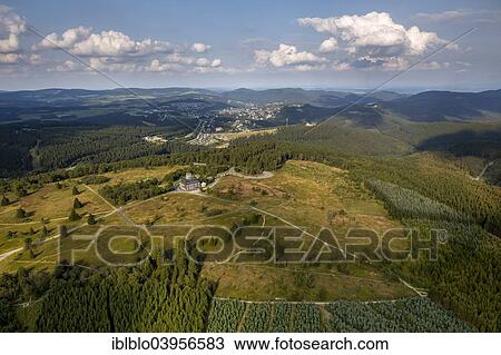 "Aerial view, Kahler Asten with low cloud cover, heath, Naturpark Rothaargebirge, Astenberg weather station, Winterberg, Sauerland, North Rhine-Westphalia, Germany, Europe" View Large Photo Image Stock Image - "Aerial view, Kahler Asten with low cloud cover, heath, Naturpark Rothaargebirge, Astenberg weather station, Winterberg, Sauerland, North Rhine-Westphalia, Germany, Europe". Fotosearch