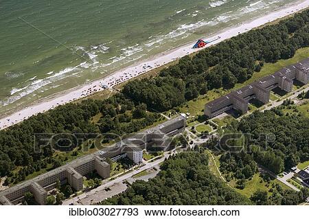 "Aerial view, KdF Bad Prora beach resort, Kraft durch Freude, German for Strength through Joy, former resort of the National Socialists, with the sandy beach of Binz on the island of Ruegen, Prora, Binz, Mecklenburg-Western Pomerania, Germany, Europe" View Large Photo Image Stock Image - "Aerial view, KdF Bad Prora beach resort, Kraft durch Freude, German for Strength through Joy, former resort of the National Socialists, with the sandy beach of Binz on the island of Ruegen, Prora, Binz, Mecklenburg-Western Pomerania, Germany, Europe". Fotosearch