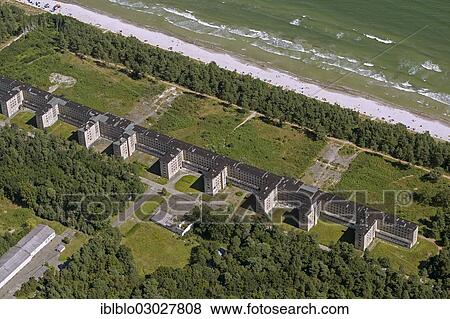 "Aerial view, KdF Bad Prora beach resort, Kraft durch Freude, German for Strength through Joy, former resort of the National Socialists, with the sandy beach of Binz on the island of Ruegen, Rugen, Binz, Mecklenburg-Western Pomerania, Germany, Europe" View Large Photo Image Stock Photo - "Aerial view, KdF Bad Prora beach resort, Kraft durch Freude, German for Strength through Joy, former resort of the National Socialists, with the sandy beach of Binz on the island of Ruegen, Rugen, Binz, Mecklenburg-Western Pomerania, Germany, Europe". Fotosearch