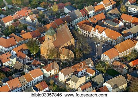 "Aerial view, Kirche St. Marien church, Penzlin, Mecklenburg-Western Pomerania, Germany, Europe" View Large Photo Image Stock Photograph - "Aerial view, Kirche St. Marien church, Penzlin, Mecklenburg-Western Pomerania, Germany, Europe". Fotosearch