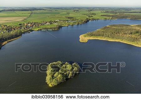 "Aerial view, Kleine Muritz Lake with a heart-shaped island, Mecklenburg Lake District, Rechlin, Mecklenburg-Western Pomerania, Germany, Europe" View Large Photo Image Stock Photograph - "Aerial view, Kleine Muritz Lake with a heart-shaped island, Mecklenburg Lake District, Rechlin, Mecklenburg-Western Pomerania, Germany, Europe". Fotosearch