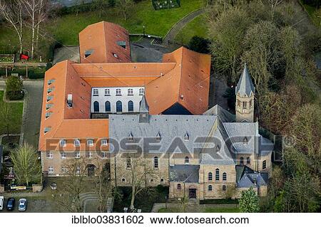 "Aerial view, Kloster Saarn convent, Saarn, Mulheim an der Ruhr, Ruhr Area, North Rhine-Westphalia, Germany, Europe" View Large Photo Image Stock Image - "Aerial view, Kloster Saarn convent, Saarn, Mulheim an der Ruhr, Ruhr Area, North Rhine-Westphalia, Germany, Europe". Fotosearch