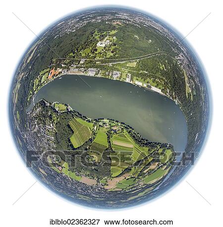 "Aerial view, Lake Baldeney, regatta tower and boat houses on the north shore, Essen, Ruhr area, North Rhine-Westphalia, Germany, Europe" View Large Photo Image Stock Photo - "Aerial view, Lake Baldeney, regatta tower and boat houses on the north shore, Essen, Ruhr area, North Rhine-Westphalia, Germany, Europe". Fotosearch
