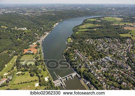 "Aerial view, Lake Baldeney, Werden, Essen, Ruhr area, North Rhine-Westphalia, Germany, Europe" View Large Photo Image Stock Image - "Aerial view, Lake Baldeney, Werden, Essen, Ruhr area, North Rhine-Westphalia, Germany, Europe". Fotosearch