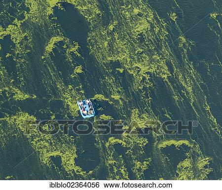 "Aerial view, Lake Kemnader Stausee with algae and a pedal boat, Witten, Ruhr region, North Rhine-Westphalia, Germany, Europe" View Large Photo Image Stock Photograph - "Aerial view, Lake Kemnader Stausee with algae and a pedal boat, Witten, Ruhr region, North Rhine-Westphalia, Germany, Europe". Fotosearch