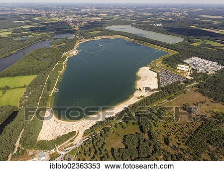 "Aerial view, Lake Silbersee, a bathing lake near Haltern, Ruhr region, North Rhine-Westphalia, Germany, Europe" View Large Photo Image Stock Image - "Aerial view, Lake Silbersee, a bathing lake near Haltern, Ruhr region, North Rhine-Westphalia, Germany, Europe". Fotosearch