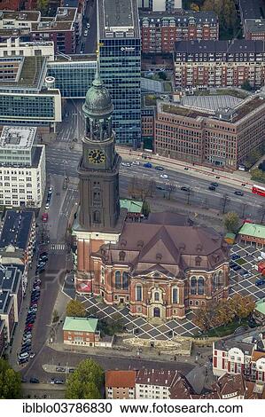 "Aerial view, landmark St. Michaelis Church, Hamburg, Germany, Europe" View Large Photo Image Stock Image - "Aerial view, landmark St. Michaelis Church, Hamburg, Germany, Europe". Fotosearch