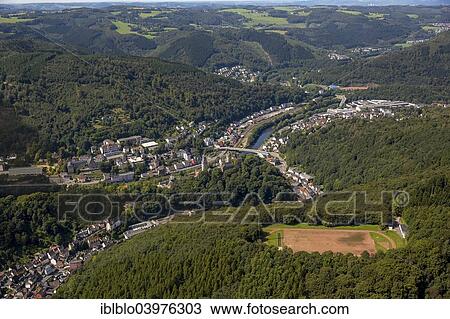"Aerial view, Lennetal valley, Altena, Sauerland, North Rhine-Westphalia, Germany, Europe" View Large Photo Image Stock Image - "Aerial view, Lennetal valley, Altena, Sauerland, North Rhine-Westphalia, Germany, Europe". Fotosearch
