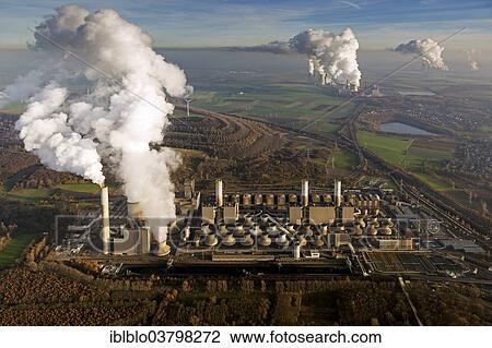 "Aerial view, Lignite power plant, Gindorf, Grevenbroich, North Rhine-Westphalia, Germany, Europe" View Large Photo Image Stock Image - "Aerial view, Lignite power plant, Gindorf, Grevenbroich, North Rhine-Westphalia, Germany, Europe". Fotosearch