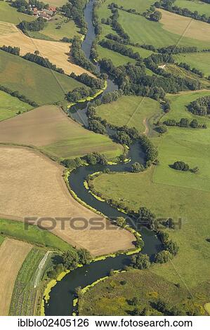 "Aerial view, Lippe river, meadows, meander, near Luenen, Ruhr area, North Rhine-Westphalia, Germany, Europe" View Large Photo Image Stock Photograph - "Aerial view, Lippe river, meadows, meander, near Luenen, Ruhr area, North Rhine-Westphalia, Germany, Europe". Fotosearch