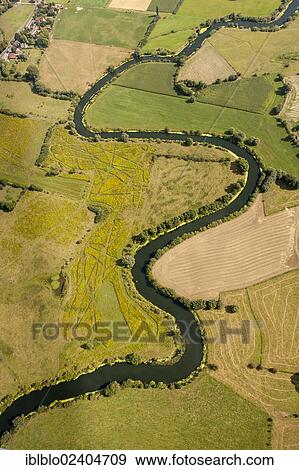 "Aerial view, Lippe river, meander, meadows, fields, Bergkamen, Ruhr area, North Rhine-Westphalia, Germany, Europe" View Large Photo Image Stock Photo - "Aerial view, Lippe river, meander, meadows, fields, Bergkamen, Ruhr area, North Rhine-Westphalia, Germany, Europe". Fotosearch