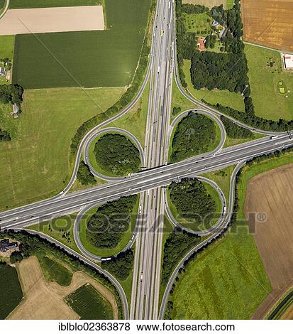 "Aerial view, Lotte Osnabrueck motorway intersection, the motorways A1, A30, E30, E37, Lower Saxony, Germany, Europe" View Large Photo Image Stock Photo - "Aerial view, Lotte Osnabrueck motorway intersection, the motorways A1, A30, E30, E37, Lower Saxony, Germany, Europe". Fotosearch