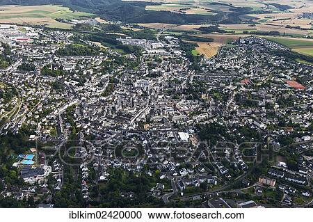 Aerial view, Mayen, Eifel, Rhineland-Palatinate, Germany, Europe View Large Photo Image Stock Image - Aerial view, Mayen, Eifel, Rhineland-Palatinate, Germany, Europe. Fotosearch