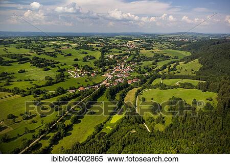 "Aerial view, meadows surrounding the village of Athose, Jura Mountains, Franche-Comte, France, Europe" View Large Photo Image Stock Photography - "Aerial view, meadows surrounding the village of Athose, Jura Mountains, Franche-Comte, France, Europe". Fotosearch