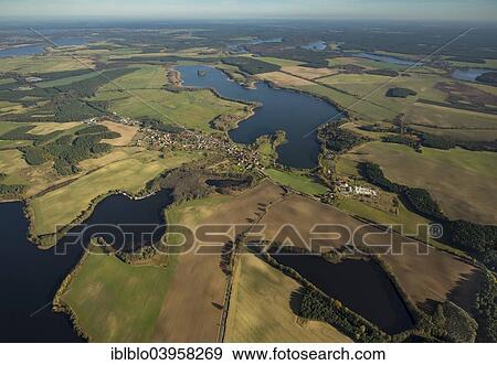 "Aerial view, Mecklenburg Lake District, Wustrow, Mecklenburg-Western Pomerania, Germany, Europe" View Large Photo Image Stock Photo - "Aerial view, Mecklenburg Lake District, Wustrow, Mecklenburg-Western Pomerania, Germany, Europe". Fotosearch
