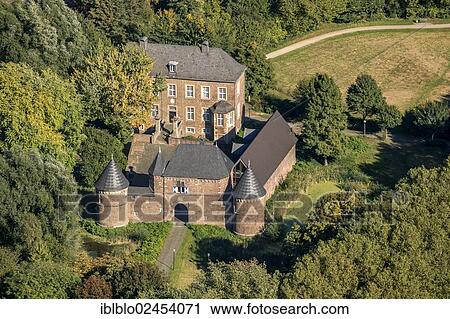 "Aerial view, moated castle of Burg Vondern, Oberhausen, Ruhr area, North Rhine-Westphalia, Germany, Europe" View Large Photo Image Stock Image - "Aerial view, moated castle of Burg Vondern, Oberhausen, Ruhr area, North Rhine-Westphalia, Germany, Europe". Fotosearch