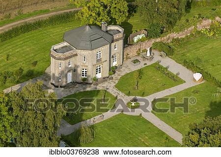 "Aerial view, Moorish Pavilion of Schloss Leyenburg Castle, Rheurdt, North Rhine-Westphalia, Germany Castle" View Large Photo Image Stock Photo - "Aerial view, Moorish Pavilion of Schloss Leyenburg Castle, Rheurdt, North Rhine-Westphalia, Germany Castle". Fotosearch