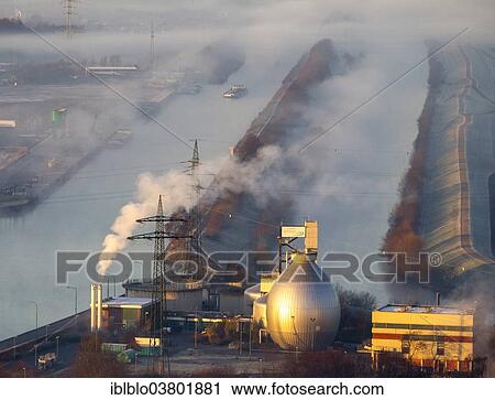 "Aerial view, morning fog, wastewater treatment plant of the Lippeverband association, Datteln-Hamm Canal and Lippe river, Hamm, Ruhr area, North Rhine-Westphalia, Germany, Europe" View Large Photo Image Stock Image - "Aerial view, morning fog, wastewater treatment plant of the Lippeverband association, Datteln-Hamm Canal and Lippe river, Hamm, Ruhr area, North Rhine-Westphalia, Germany, Europe". Fotosearch