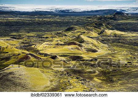 "Aerial view, moss-covered Craters of Laki or Lakagigar, Icelandic Highlands, Southern Iceland, Suourland, Iceland, Europe" View Large Photo Image Stock Image - "Aerial view, moss-covered Craters of Laki or Lakagigar, Icelandic Highlands, Southern Iceland, Suourland, Iceland, Europe". Fotosearch