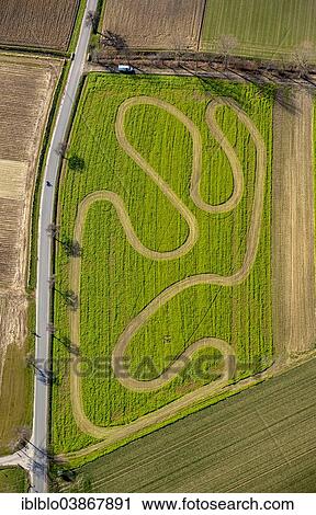 "Aerial view, motocross track on a harvested field, near Werl, Soester Borde, North Rhine-Westphalia, Germany, Europe" View Large Photo Image Stock Image - "Aerial view, motocross track on a harvested field, near Werl, Soester Borde, North Rhine-Westphalia, Germany, Europe". Fotosearch