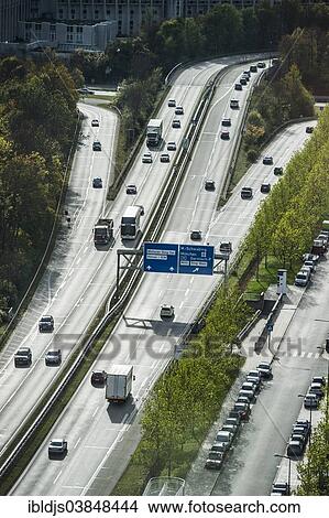 "Aerial view, motorway near Schwabing, Munich, Germany, Europe" View Large Photo Image Picture - "Aerial view, motorway near Schwabing, Munich, Germany, Europe". Fotosearch