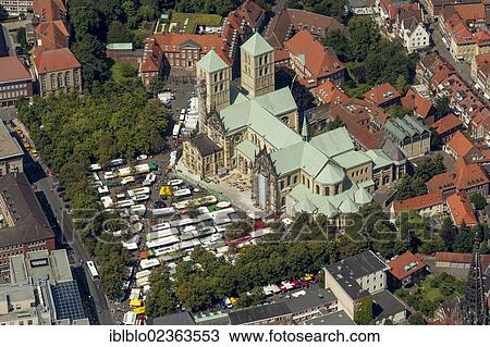 "Aerial view, Muenster Cathedral, Muenster, Muenster region, North Rhine-Westphalia, Germany, Europe" View Large Photo Image Stock Image - "Aerial view, Muenster Cathedral, Muenster, Muenster region, North Rhine-Westphalia, Germany, Europe". Fotosearch