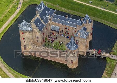 "Aerial view, Muiderslot castle, moated castle and museum, Muiden, Province of North-Holland, Netherlands" View Large Photo Image Stock Photo - "Aerial view, Muiderslot castle, moated castle and museum, Muiden, Province of North-Holland, Netherlands". Fotosearch